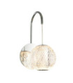 Rosario wall light Glass, steel, aluminum Chrome