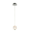 Rosario pendant lamp Glass, steel, aluminum Chrome
