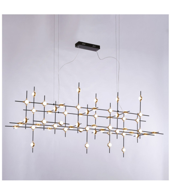 Provenza LED-Pendelleuchte Schwarz, Gold