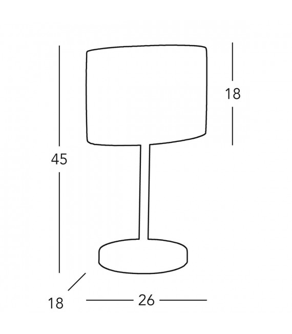 Lampe de table HILTON SAND laiton antique 1 ampoule