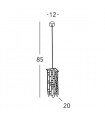 Suspension design en cristal PRISMA Or 24 Carats 1 ampoule