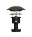 Lampe sur pied Helsingor Acier inoxydable,verre transparent Noir