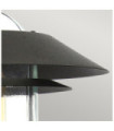 Helsingor floor lamp Stainless steel, transparent glass Black