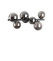 Black Metal Beaded Ceiling Light