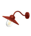 Klampenborg outdoor wall light Stainless steel, transparent glass Red oxide