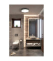 Plafonnier Salle de bains Phoenix Acier doux,verre Noir