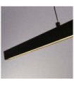 Layla pendant light Mild steel, aluminum Black