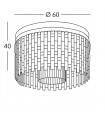 PRISMA Ceiling Light 12 lights - 3