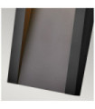 Applique murale extérieur Hinkley Verre,composite résistant aux intempéries Noir texturé