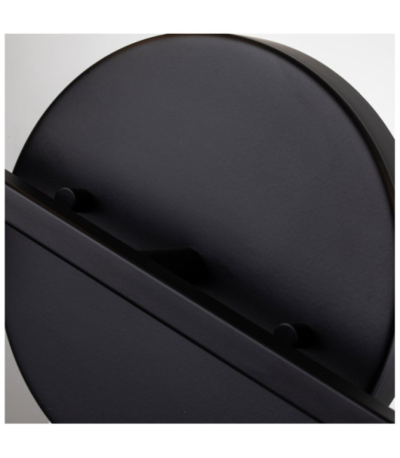 Bowtie Bathroom Wall Light Opal Glass, Matte Black Steel
