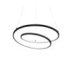 OZ LED pendant light Metal, Black plastic
