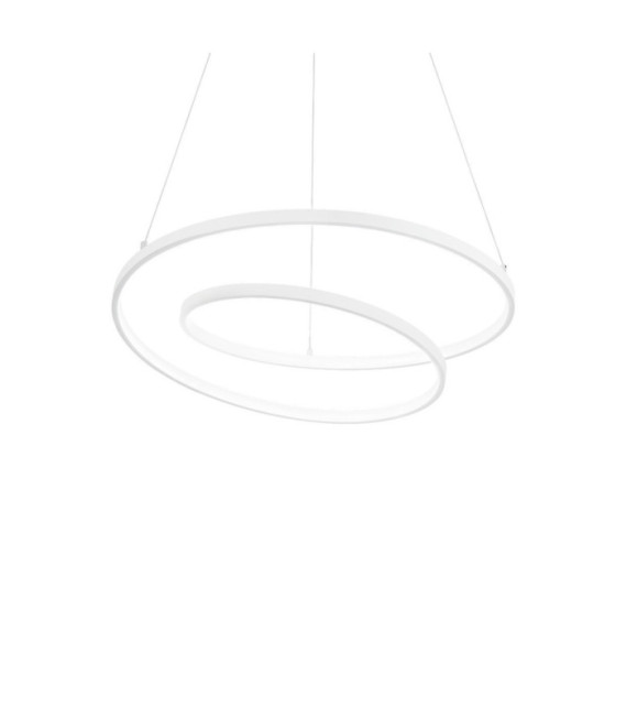 OZ LED-Pendelleuchte Metall, weißer Kunststoff