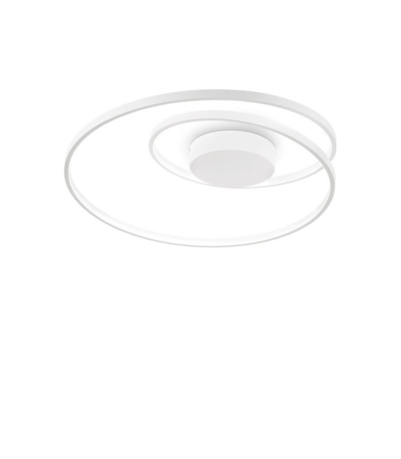 Plafoniera LED OZ Metallo, plastica bianca