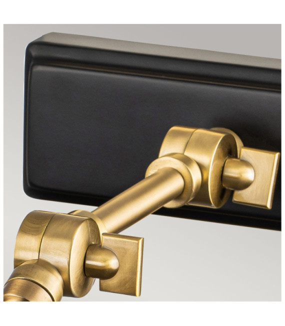 Winchfield picture light Steel Aged brass, matt black