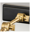 Winchfield picture light Steel Aged brass, matt black