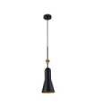 Suspension Etoile Résine,Acier Noir mat, feuille d'or