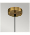 Suspension Etoile Résine,Acier Laiton vieilli, feuille d'or