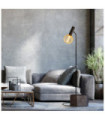 Lampadaire Dulwich Acier doux Noir mat