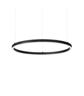 ORACLE Lámpara colgante LED Metal, plástico, aluminio Negro