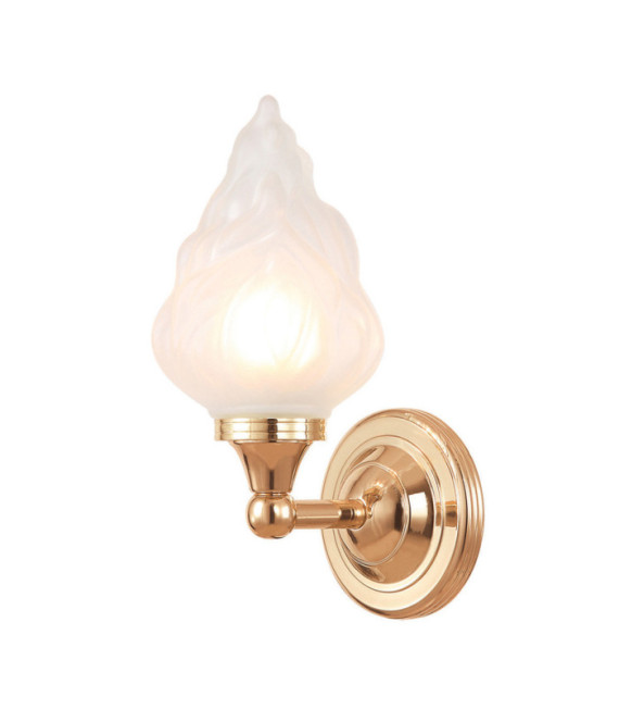 Austen wall light Glass, Aluminum Rose Gold
