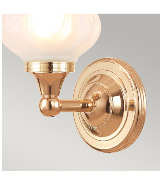 Austen wall light Glass, Aluminum Rose Gold