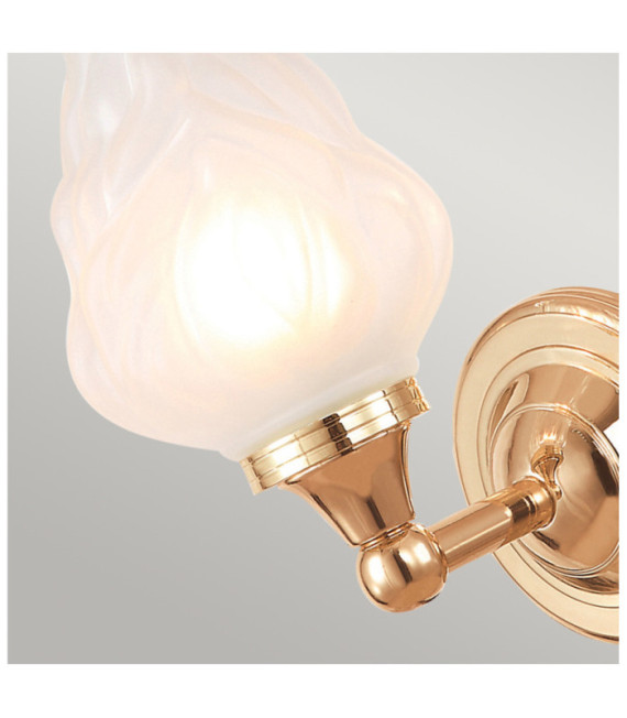Lampada da parete Austen Vetro, Alluminio Oro Rosa