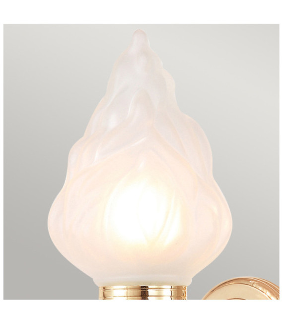 Austen wall light Glass, Aluminum Rose Gold