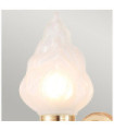 Austen wall light Glass, Aluminum Rose Gold