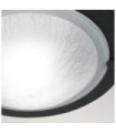 Berwick Ceiling Light Glass, Black Steel