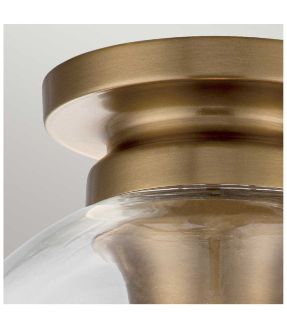 Feiss ceiling light Transparent glass, steel Burnished brass