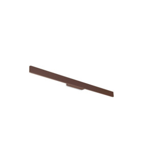 Aplique de exterior Linea Metal, Aluminio Café