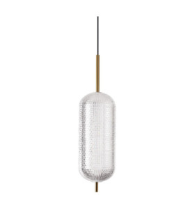 DECOR Pendelleuchte Kunststoff Messing