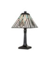 Lampe de table Alderley Acier,verre d'art Bronze d'époque