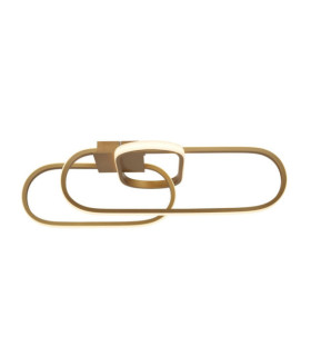 Lámpara de techo LED integrada Clip Acero dulce Blanco, Oro
