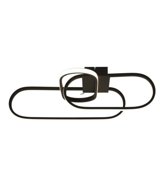 Lámpara de techo LED integrada Clip Acero dulce Blanco, Negro