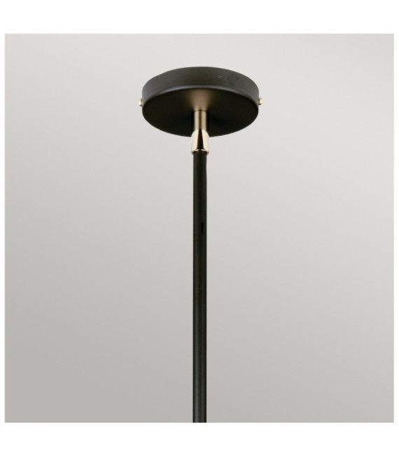 Suspension Balance Abat jour en acier Noir