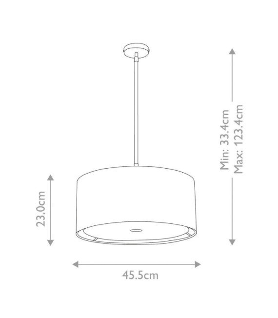 Balance pendant lamp Black steel shade