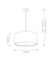 Balance pendant lamp Black steel shade