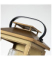 Hinkley outdoor wall light Clear seeded glass, EPMM (plastic composite, stone) Painted aged brass