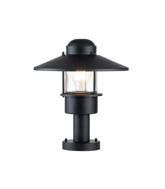 Klampenborg outdoor floor lamp Clear glass, 304 stainless steel Black