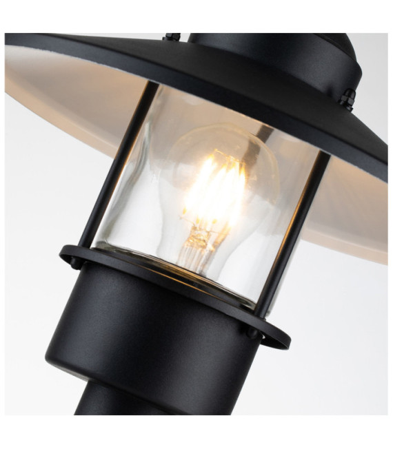 Klampenborg lámpara de pie para exterior Vidrio transparente, acero inoxidable 304 Negro