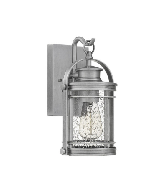 Quoizel exterior wall light Aluminum, steel, transparent grained glass Industrial aluminum