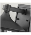 Hinkley Outdoor Wall Light Clear Seeded Glass, Weather Resistant Composite, Textured Black