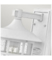 Hinkley Outdoor Wall Light Clear Seeded Glass, Weather Resistant Composite, Textured White
