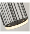 Suspension LED Circolo Aluminium,acier doux Blanc, sable noir