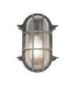 Lampe sur pied extérieur Bulkhead Aluminium Noir Argent, Clair