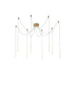 LUCCIOLA Pendant Lamp Glass, Metal Brass