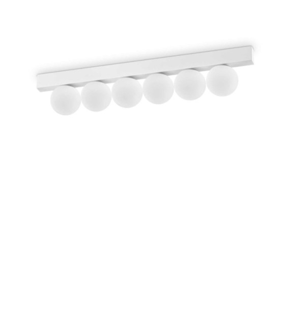 Ping White Metal Ceiling Light