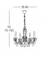 VICTORIA 2 Chandelier 5 lights - 2