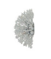 Applique murale Sunburst Acier doux,verre Clair, chromé